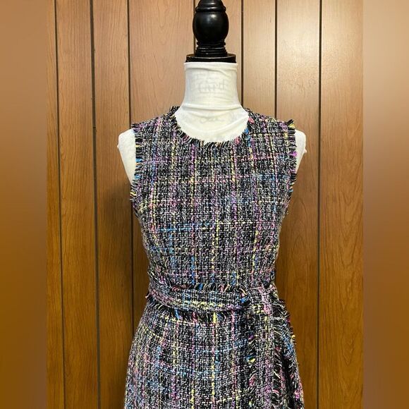 Cinq à Sept Rochelle Belted Tweed Minidress size 4 - Picture 7 of 14